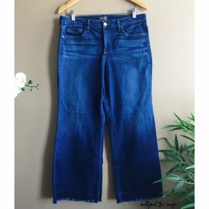 NYDJ Released Hem Wide Leg Trouser Jeans in Petite